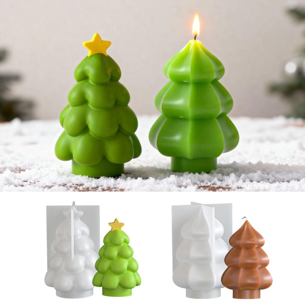 Christmas Tree Candle Mold Heat-Resistant Resin Craft Molds Diy Candle Mold Long-Lasting Soap Making Mold For Holiday Resin