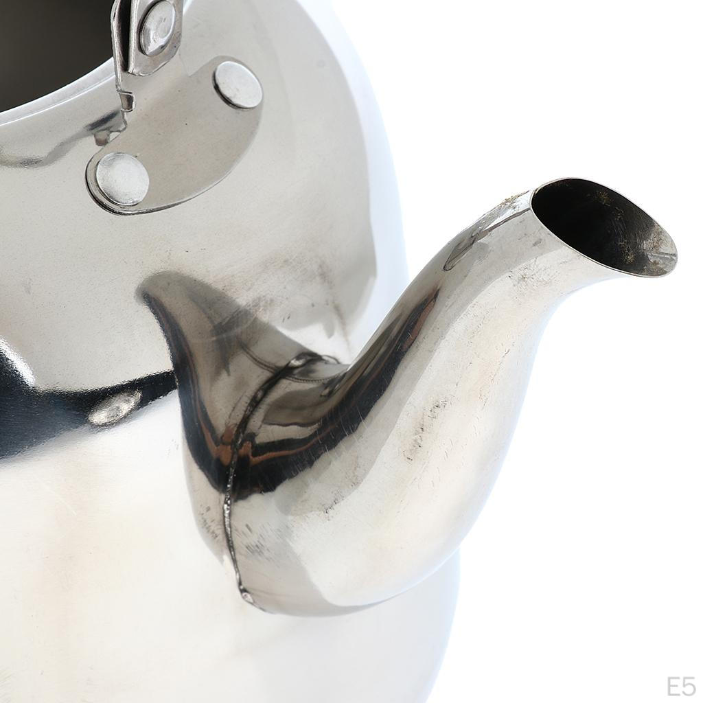 Whistling Kettle Stainless Steel Camping Kitchen Tea Coffee Water Pot