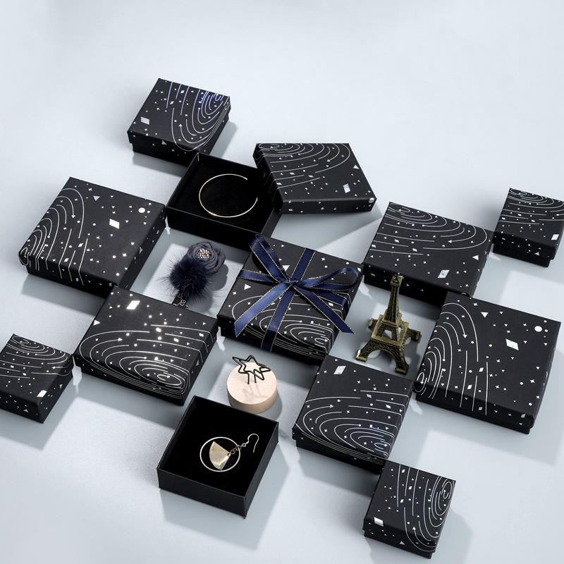Gift Box Rings Earrings Bracelets Brooch Necklace Paper Box Jewelry Boxes For Wedding Engagement Couple Gifts