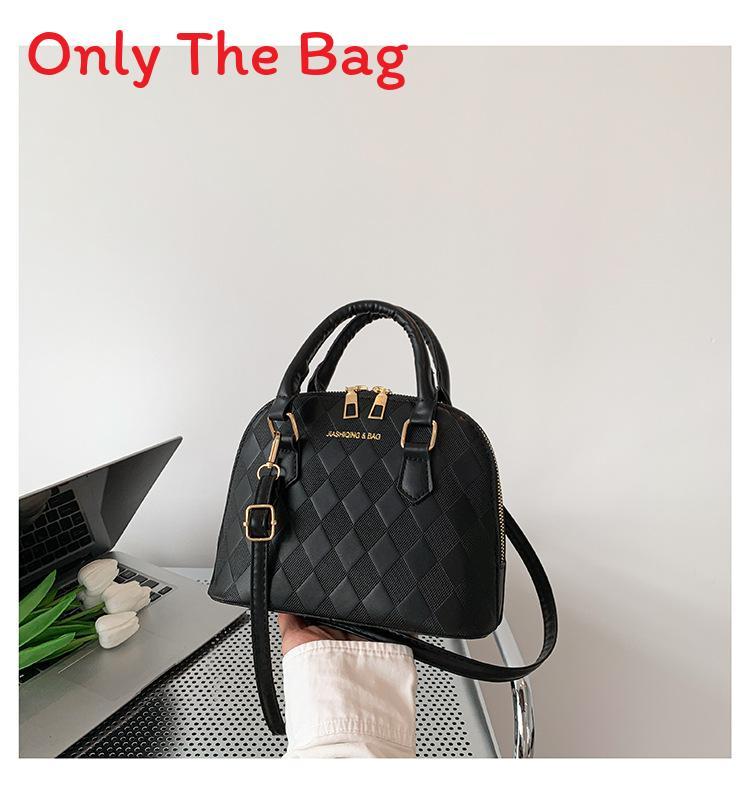 Fashionable Girls Small Handheld Shelldesign Pu Crossbody Bag For Outings
