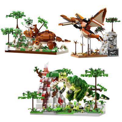 Jurassic World Dinosaurier Bausteine Mikrosteine Spiel Pädagogisch Kinder Spielzeug Tiere Modell Montage Spielzeug Geschenk Set