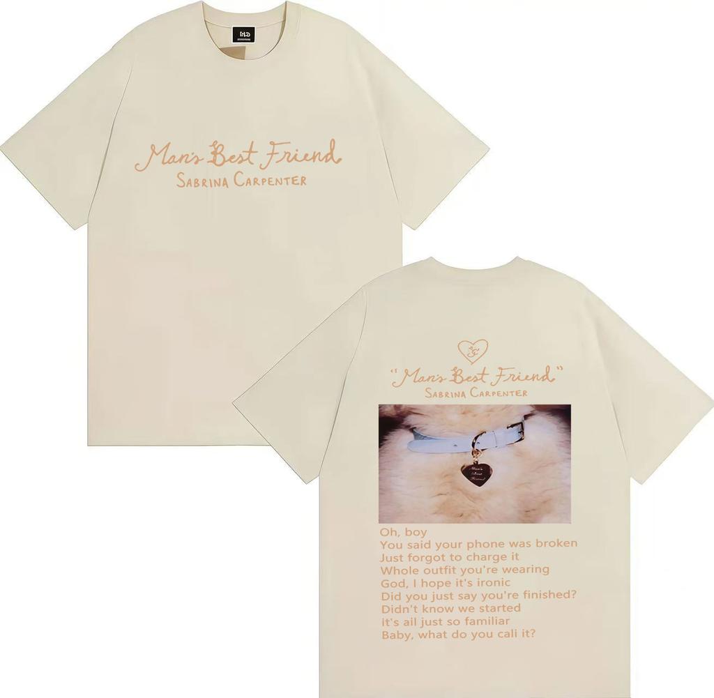 Sabrina Carpenter Manchild Okładka Nowego Albumu Plakat Graficzny Nadruk Koszulka Męska Damska Luźna Codzienna Bawełniana Z Okrągłym Dekoltem Top Oversize Tee