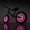 Lila Laufrad mit 12 Zoll Rädern und LED-Leuchten, Stahlrahmen für Mädchen