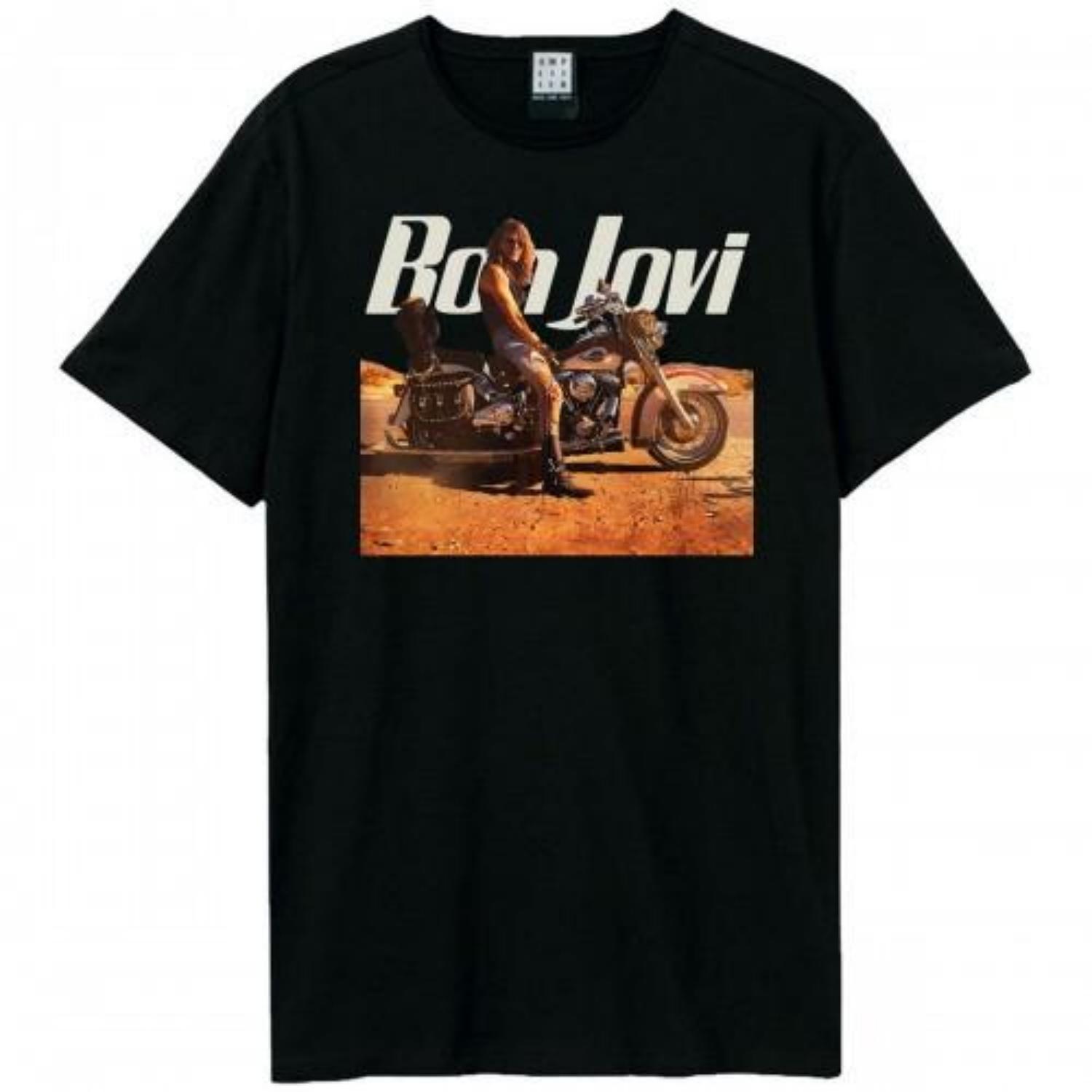 

Amplified Unisex Adult Wanted Dead Or Alive Bon Jovi T-Shirt S чёрный