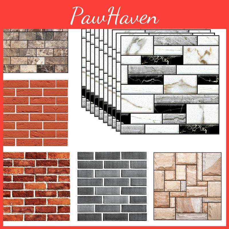 3d Brick Tile Sticker Self-adhesive Wall Panel Decals For Waterproof Home Decor