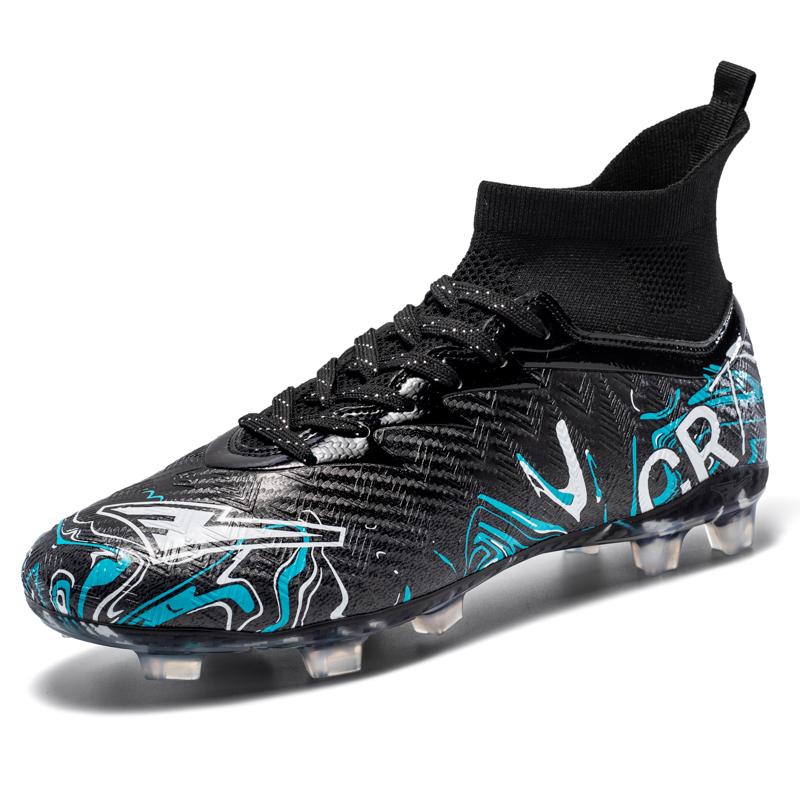 

Men s Soccer Field Boots TF/FG Teenager Football Boots Non-slip Grass Training Sneakers High Quality Soccer Cleats Footwear 41