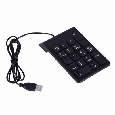 USB numerická klávesnica Mini numerická klávesnica 18klávesová klávesnica pre Laptop Desktop PC Pro