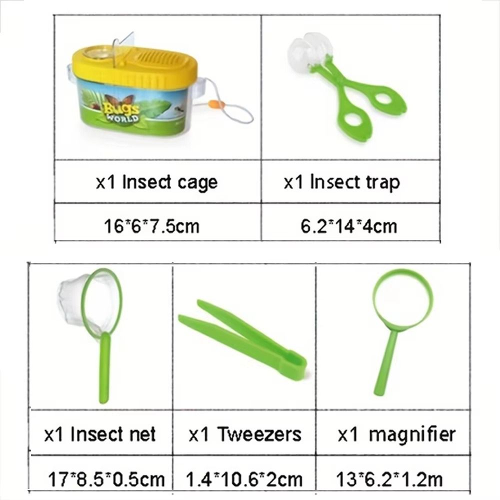 With Magnifying Glass Camping Kit & Bug Catcher Kit Kid Insect Observation Box  for Outdoor