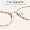 1Pcs New Style Of Men And Women Vintage Metal Oval Glasses Frame Anti-Blue Color-Changing Glasses