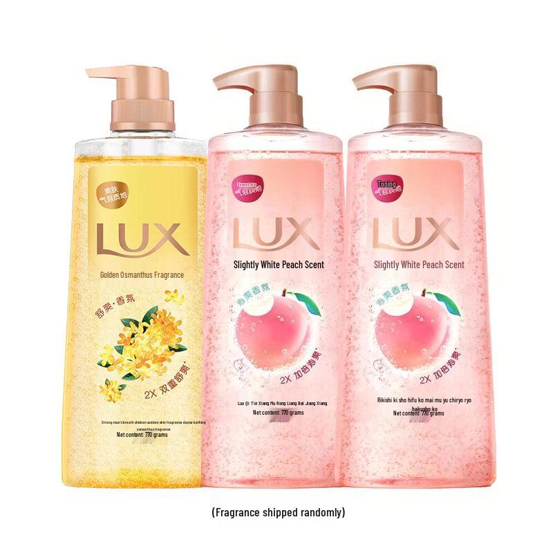 

LUX Bubble Refreshing Scented Shower Gel - 3 x 770g Random Scent Pack