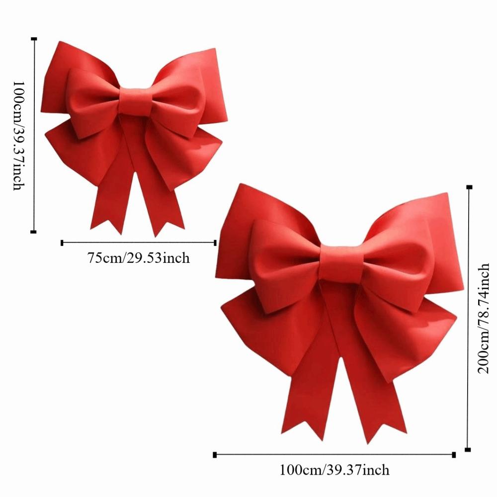Eva Material Big Bow Large Size Diy Material Wall Decoration Festivity Design Reusable Outdoor Decoration Christmas Tree
