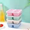 Reusable Wheat Straw Snack Box for Kids and Adults for Home Snack Storage Crisper Refrigerator Fresh Box Lunch Containers