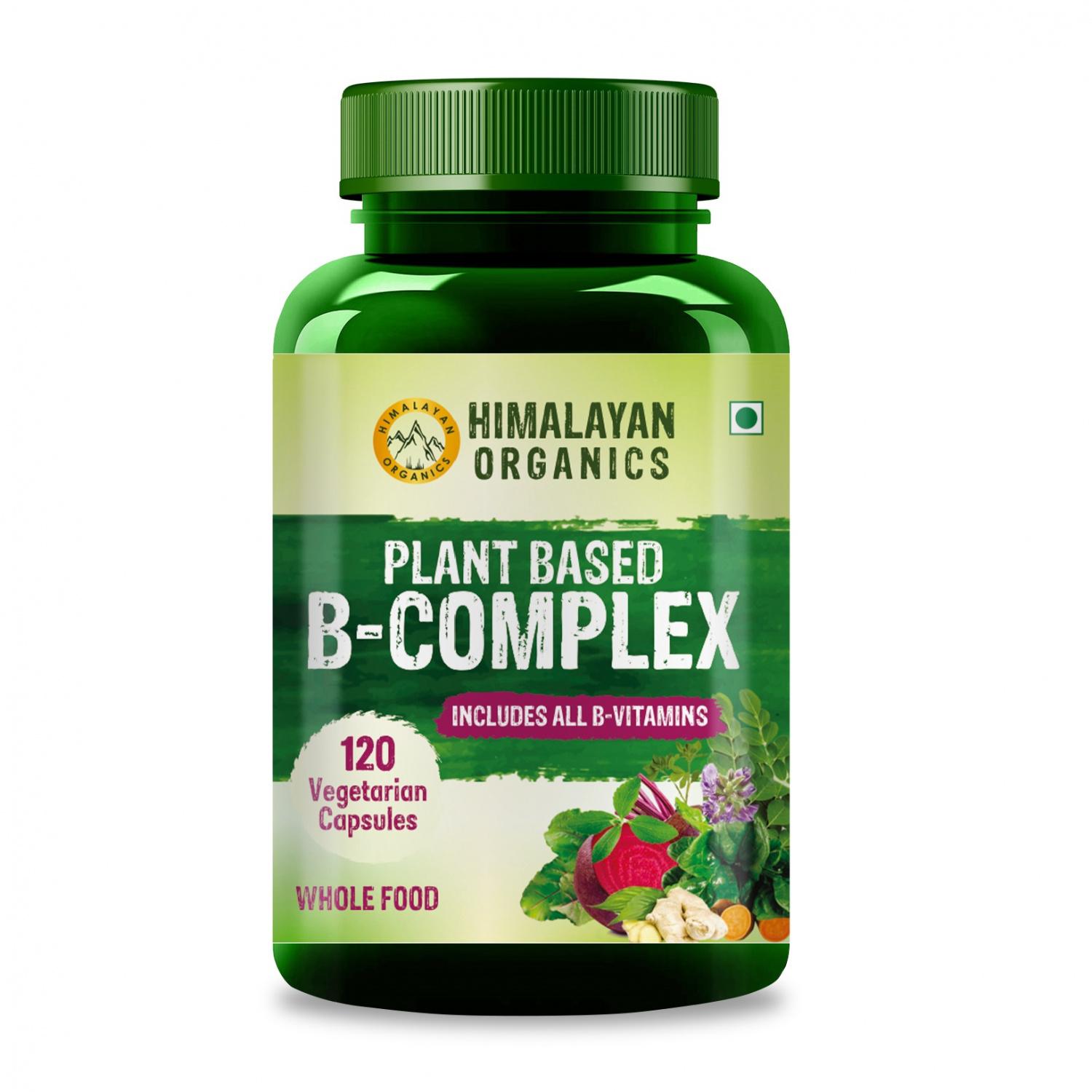 

Комплекс витаминов группы В (120 кап), Organic B-Complex Vitamins, Himalayan Organics