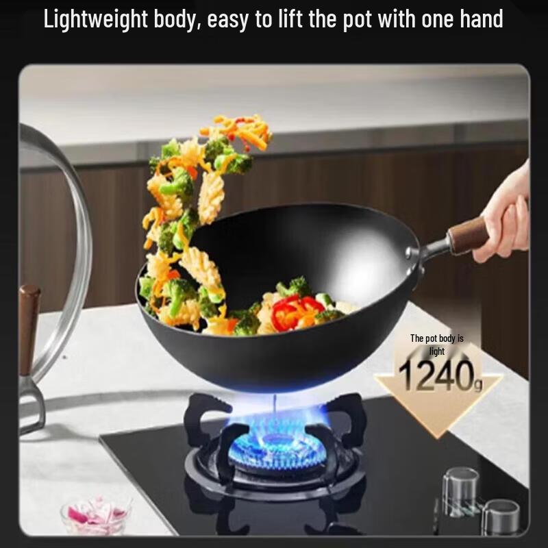 SUPOR 34cm Titanium Non-Stick Wok