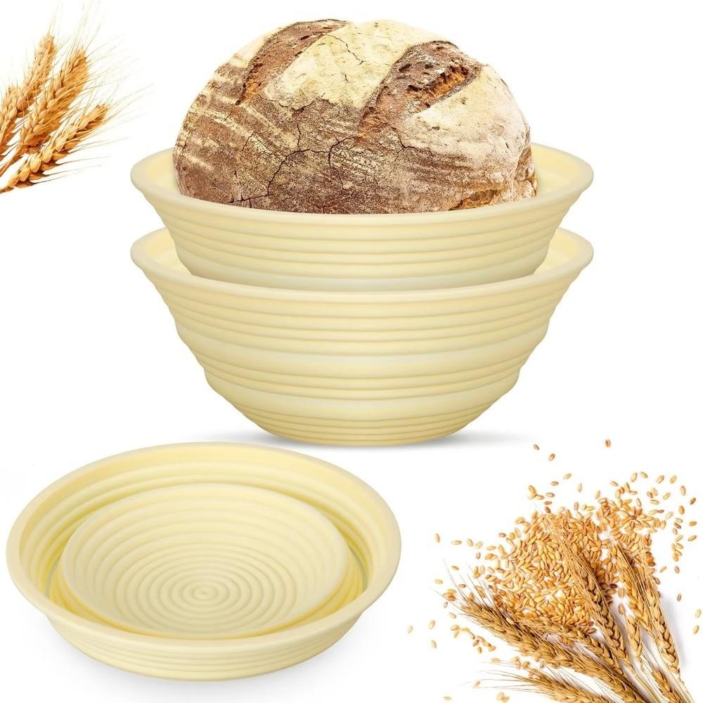 New Foldable Bread Fermentation Basket Large Capacity Silicone Bread Fermentation Mold Oven Baking Fermentation Baskets