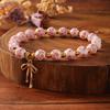 Vintage Style Ceramic Bead Bracelets, Cross/Medal/Bow/Butterfly Charm Elastic Jewelry