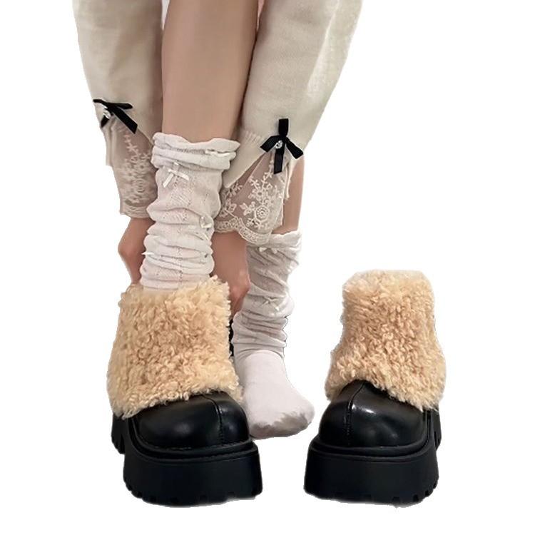 Retro velvet warm thick-soled heightening snow boots for women's new autumn and winter wear versatile Mao Mao cotton shoes