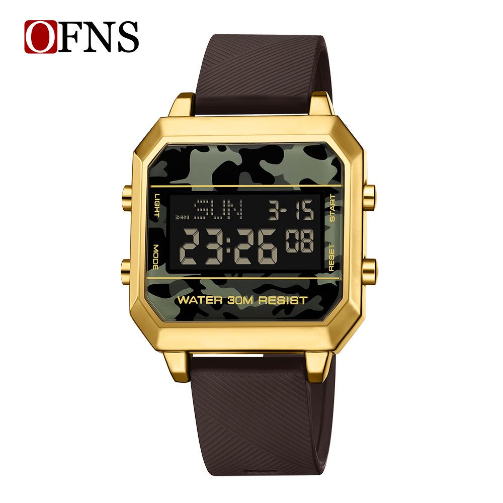 Sanda Men's Tactical Alarm Clock Camouflage Sports Wristwatch