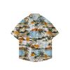 Summer 3D Printed Short Sleeve Flower Shirt Men'S Vintage Hawaiian Beach Casual Loose Men'S Large Size Shirt