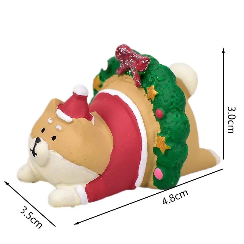 1pc Scene Decoration Christmas Series Bookshelf Decorationt Collectible Home Decoration Garden Resin Craft Toy Bonsai Ornaments