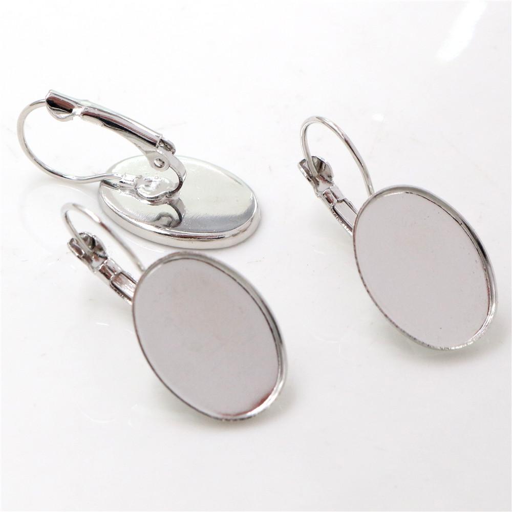 

13x18mm 18x25mm 10pcs/lot 6 Colors Plated High Quality French Lever Back Earrings Blank/Base,Fit 13x18mm 18x25mm Oval cabochons 13x18mm