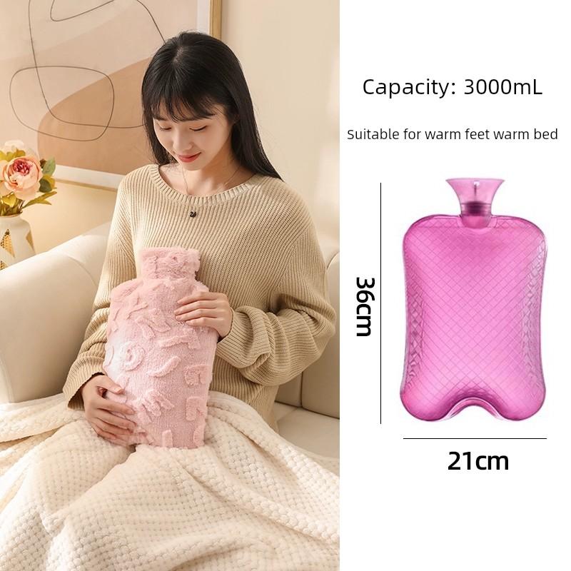2025 Hot Water Bag Winter Warm Bed Warm Bed Cover Foot Handy Gadget Large Stuffed Irrigation Type Hot-Water Bag Water Injection
