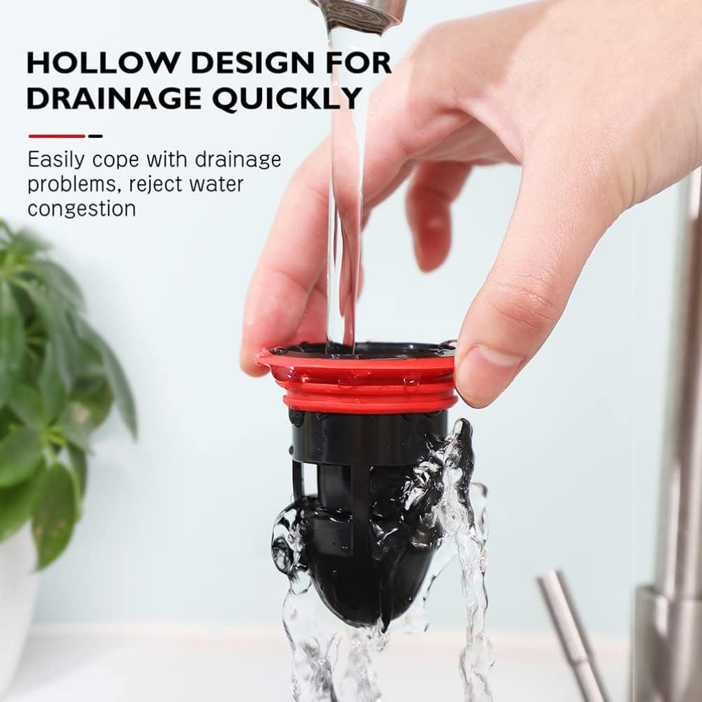 BESPORTBLE Rubber Anti- Odor Floor Drain Shower Waste Water Drainer, No Filter Deodorant Anti- Clogging Backflow Preventer Sewer Floor Drain Core for