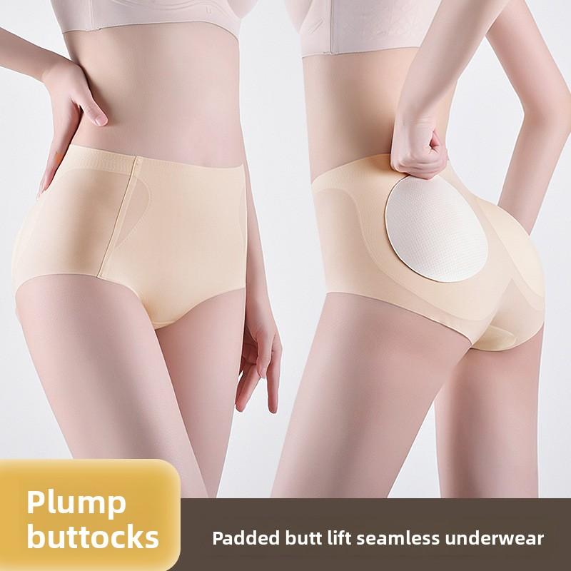 Cross-Border Thin Shaping Fake Butt Pad Sexy Curvy Hip Underwear Enhancing Hip-Lifting Pants Womens Thong Pad Peach-Shaped Nylon