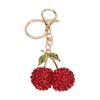 Cherry Keychain Cherry Shape Cute Fashion Car Keychain with Key Rings Hook Cute Keychain for