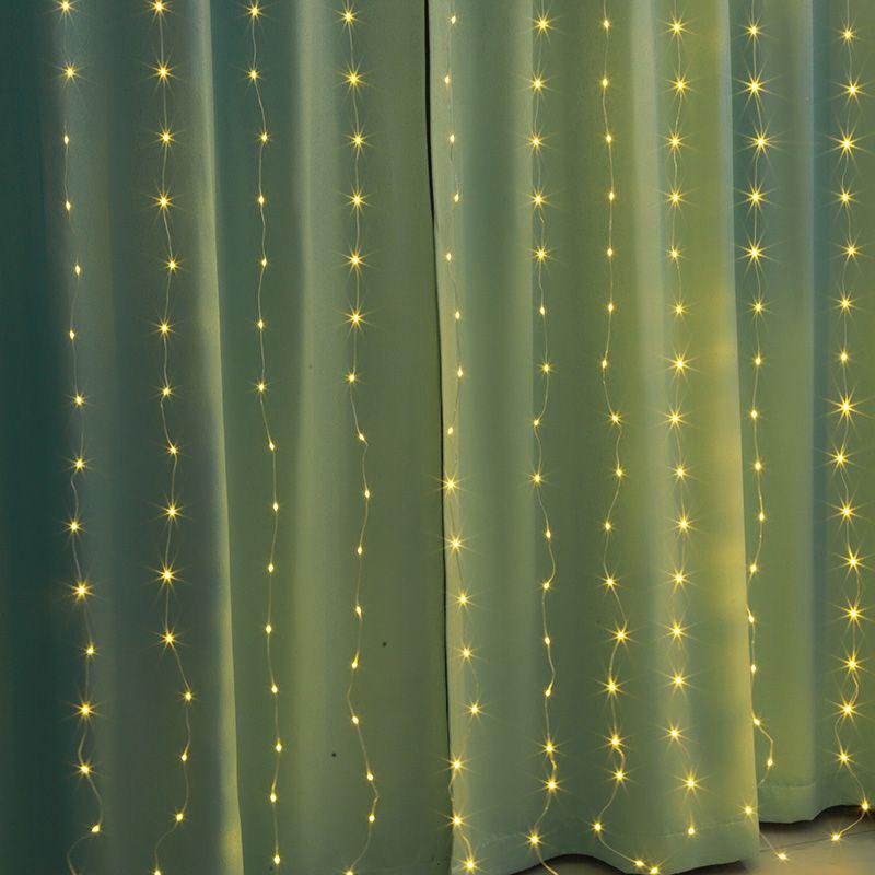 Fairy String Lights for Bedroom & Dorm Décor - Romantic Floor-to-Ceiling Curtain Lighting for Influencers