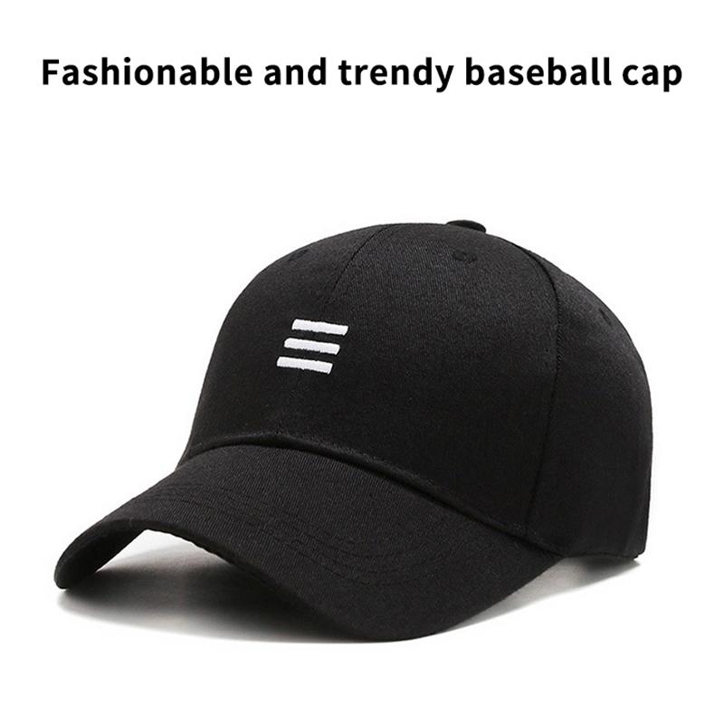 Hat Trendy Simple Three Horizontal Bars Summer Baseball Men Women'S Fashion Leisure Sunshade Cap