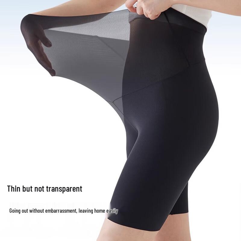 Xue Qiman Women's Seamless Ice Silk Capri Safety Shorts