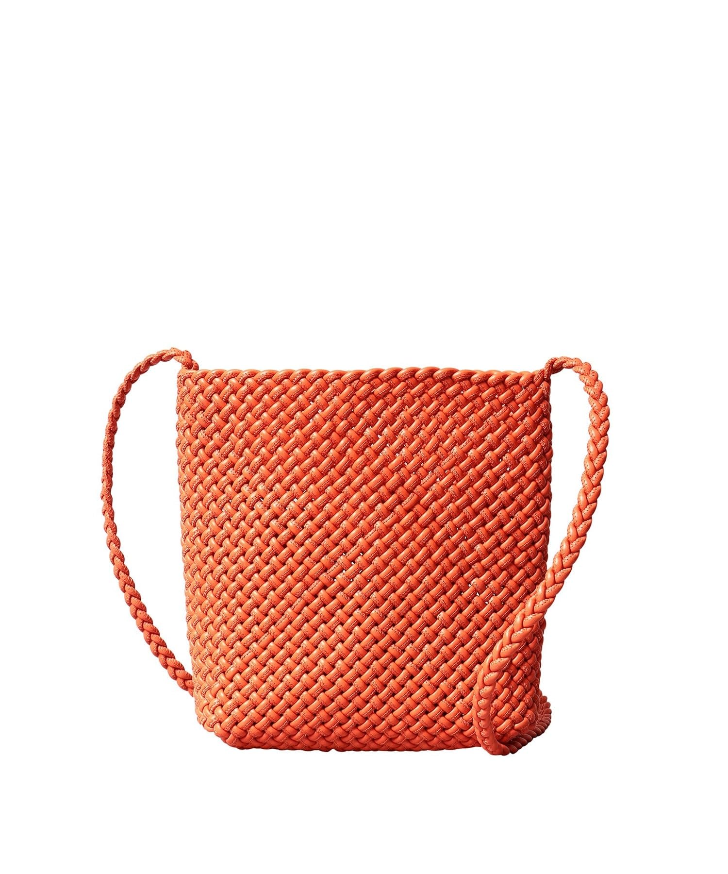 

Сумка через плече Nappa Leather Mesh Shoulder Bag S Genuine Leather P2531004 Orange 01 [Hirov] [Brezza Lace] Жіноча (067)