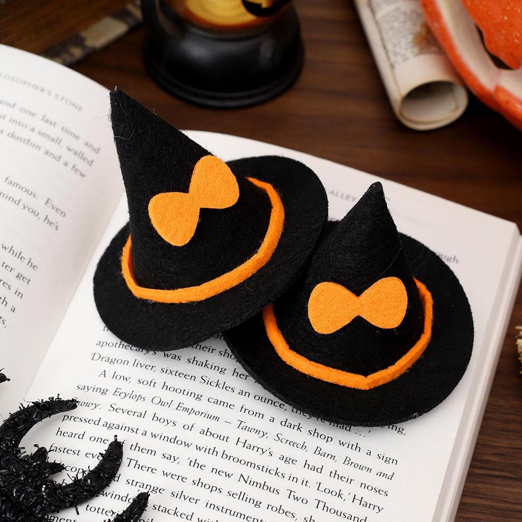 Halloween Decorations 3pcs Mini Witch Hat Art Project For Living Room Bedside Bookshelf Child Photo Prop Home Decor DIY Crafts