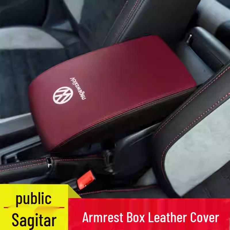 Volkswagen Center Console Armrest Cover - Microfiber Leather Protection and Renovation