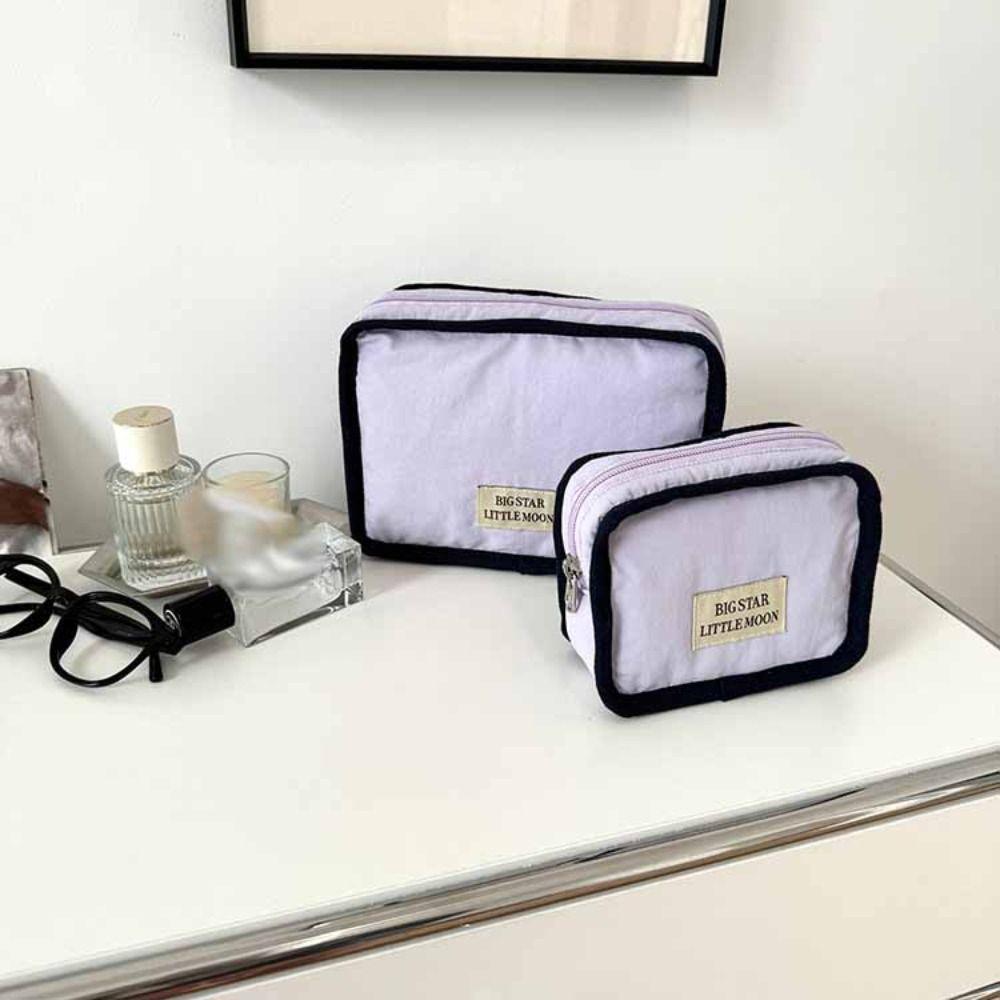 Korean Style Contrast Color Cosmetic Bag Wallet Sanitary Napkin Storage Bag Girls