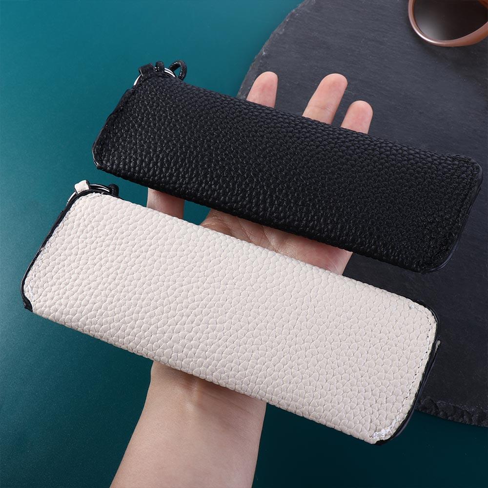 Sunglasses Storage Bag Hanging Eyeglasses Holder Eyewear Protective Case PU Leather Glasses Case