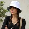 Unisex Reversible Fishing Hat Breathable Polyester Wide Brims Sun Protection Fisherman Hat for Summer Vacation Wear