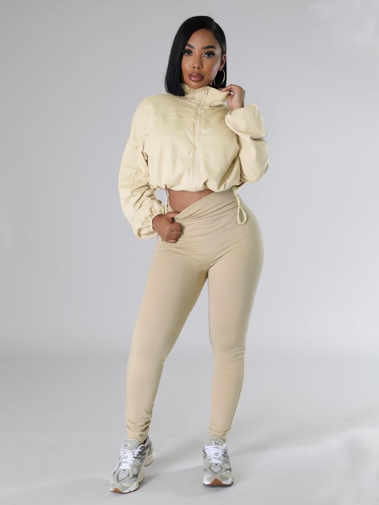 TW502 Women's European-American Autumn/Winter Fashion Sports Hoodie & Pants Set