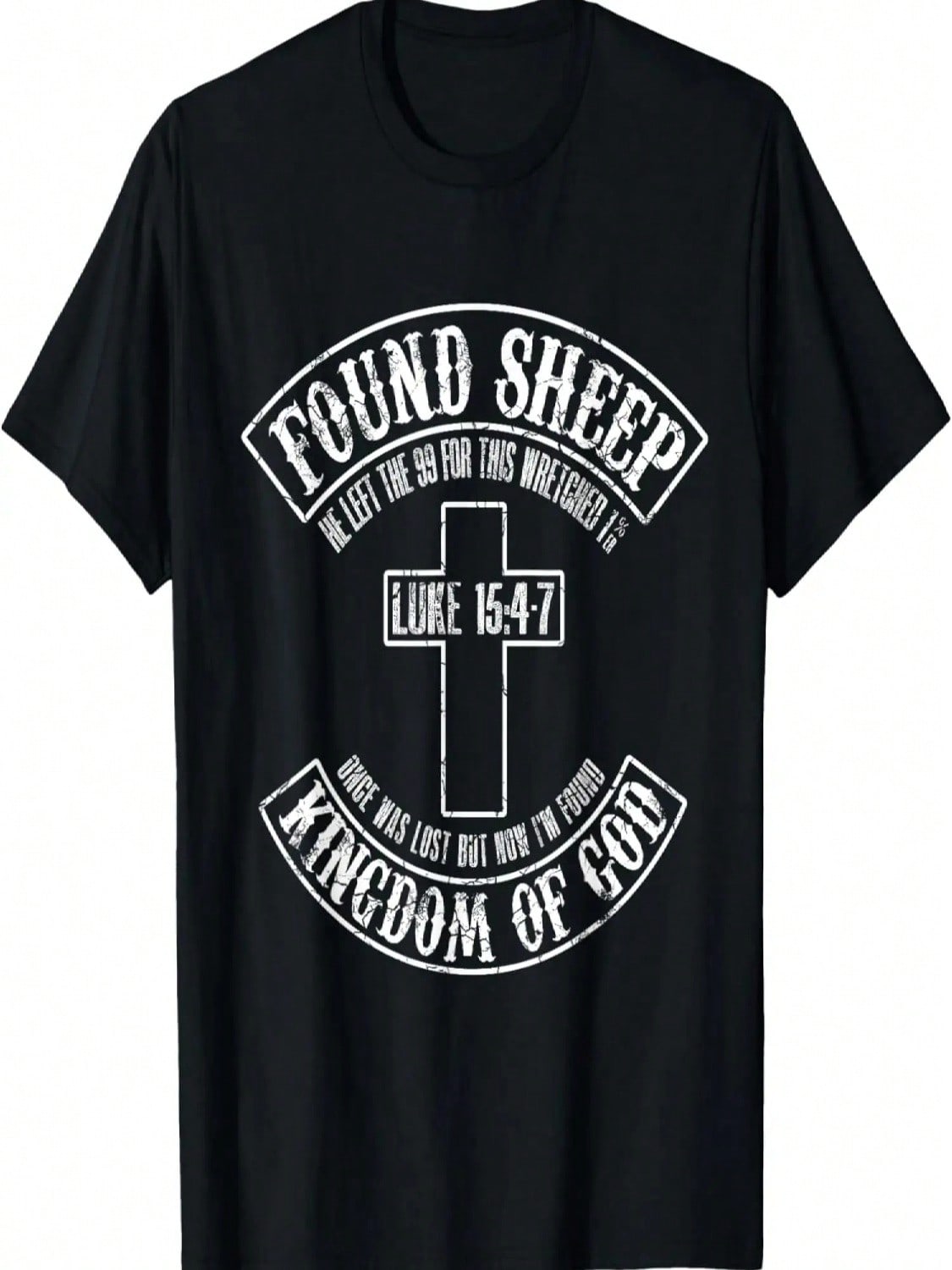 Found Sheep - Once Was Lost But Now I m Found T-Shirt S разноцветный