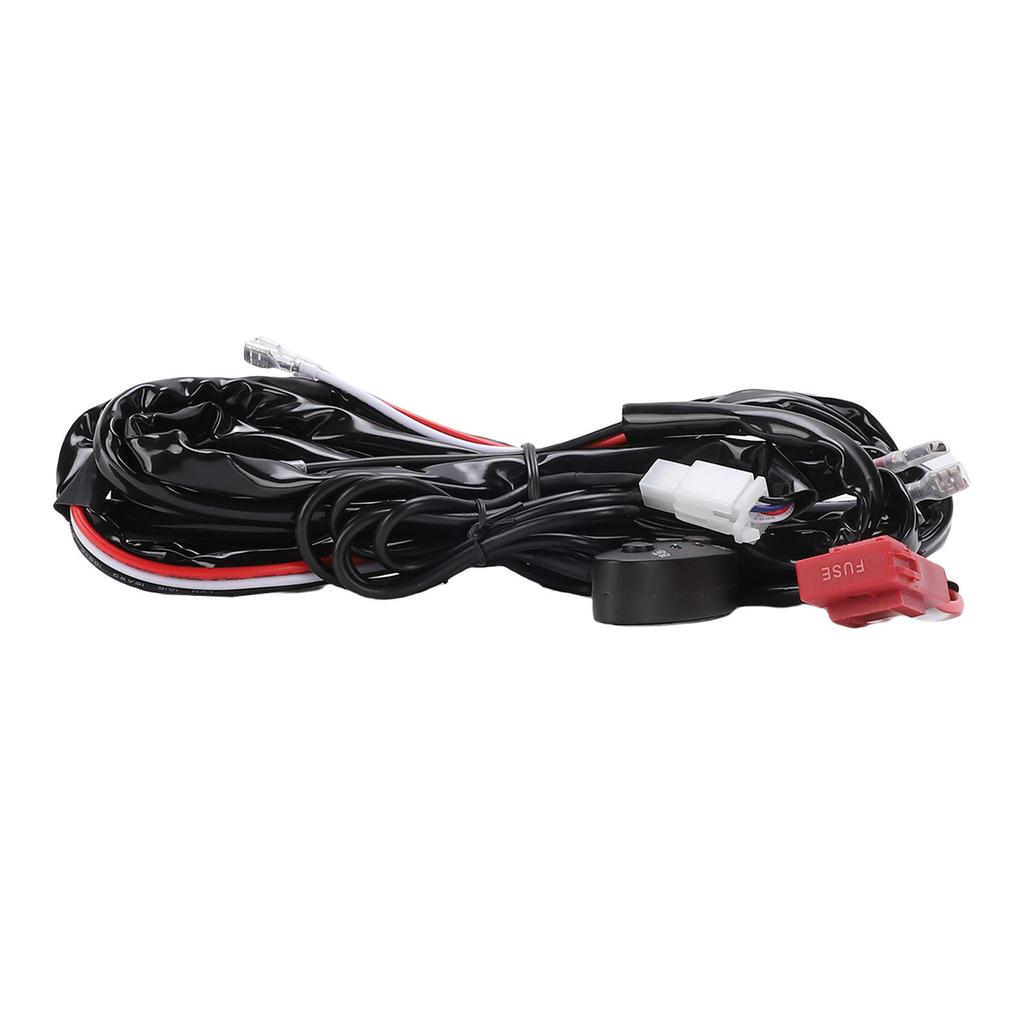 Double Color High Low Beam Wiring Harness Dual Relay 30A   14AWG   Cable Harness for Off Road Vehicles SUV Pickup Trucks Motorcycles