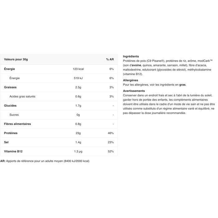 Protéine vegan Weider - Vegan Protein - Cookies 750g