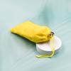 1pc Soft Quilted Eyeglass Case, Padded Protective Glasses Pouch with Drawstring, Portable Spectacle Storage Bag for Daily Use