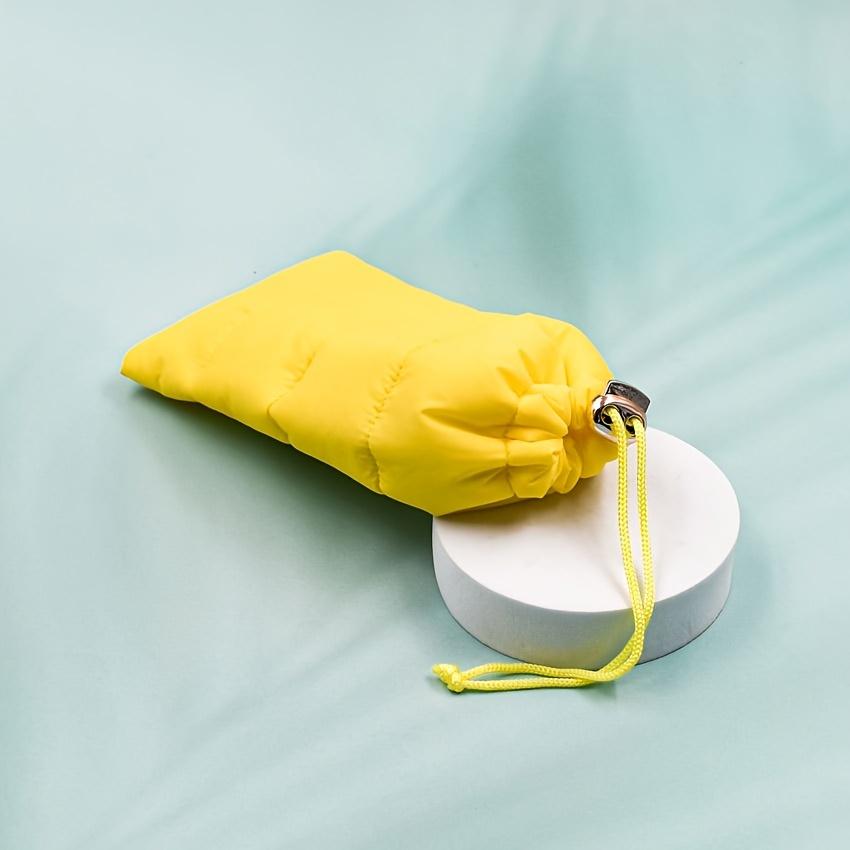 1pc Soft Quilted Eyeglass Case, Padded Protective Glasses Pouch with Drawstring, Portable Spectacle Storage Bag for Daily Use