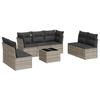 VidaXL Garden Lounge Set with Cushions 8 Pcs, Sofas with Adjustable Feet, Outdoor Furniture Set Patio Terrace, 3217422