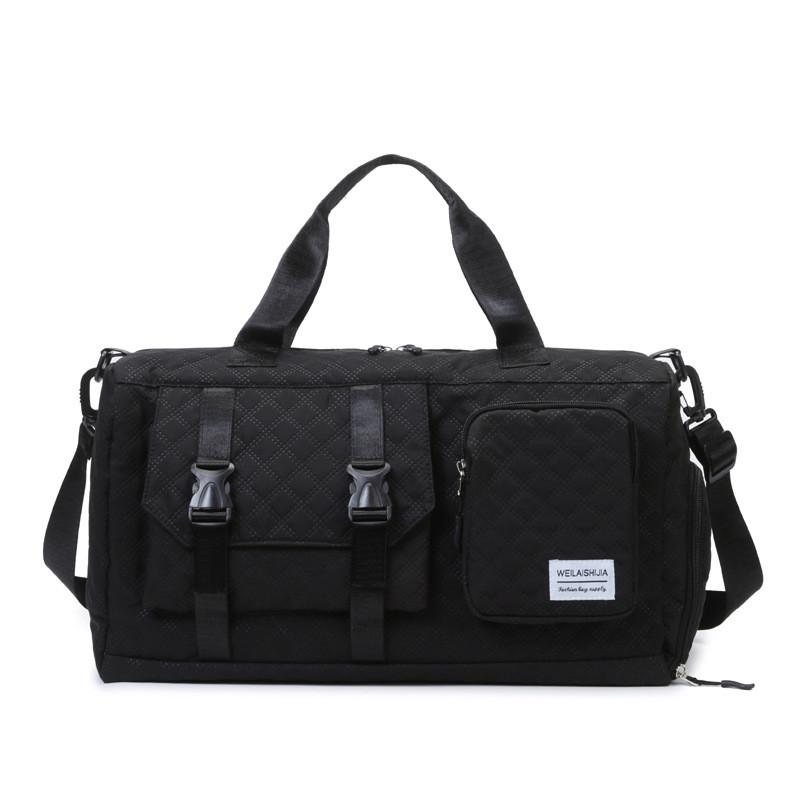 Ielgy Travel Bag Large-Capacity Multifunctional One-Shoulder Sports Gym Bag Simple Portable Messenger Bag