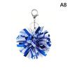 Portachiavi Pom Pom Colorati da Cheerleader Portachiavi Cheerleading Ciondolo Sacchetto Metallizzato Gadget per Feste Accessori da Ballo Regali