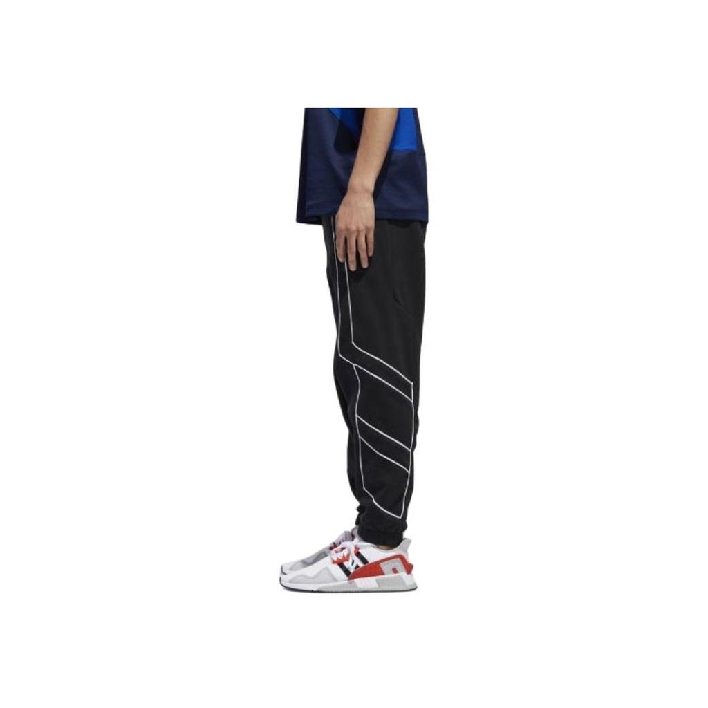 Adidas Originals EQT Outline TP Mens Mid-Rise Knitted Sports Pants Men Bottoms Black DH5223
