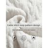 Lazy Style Cable Knit White Crew Neck Sweater for Men 2025 Autumn and Winter Vintage Loose Casual Knitwear Jacket