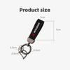 Metal Car Keychain Ring Key Fob Holder for Mitsubishi Ralliart Lancer ASX Outlander Pajero Accessories